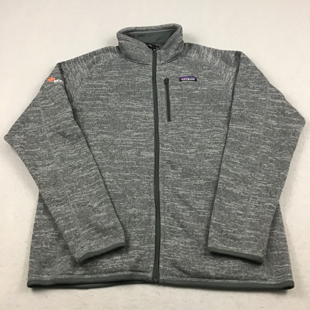 Patagonia Jacket Men Large Gray Better Sweater Fleece Lining Full Zip Gorpcore L